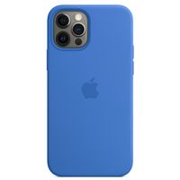 Apple Coque en silicone MagSafe Apple iPhone 12 (Pro) - Capri Blue