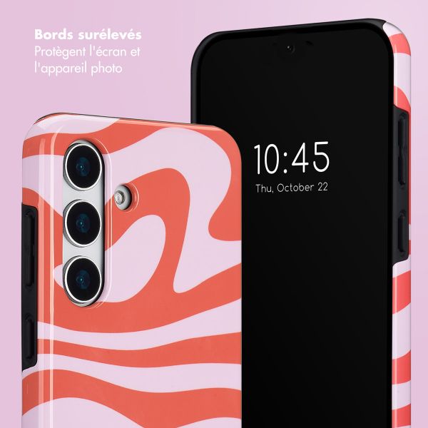 Selencia Coque arrière Vivid Samsung Galaxy S25 Plus - Dream Swirl Pink