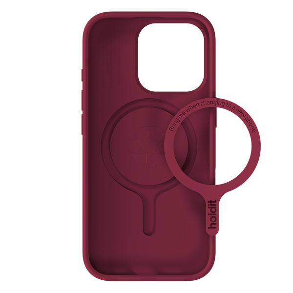 Holdit Coque MagSafe Apple iPhone 16 Pro Max - Red Velvet