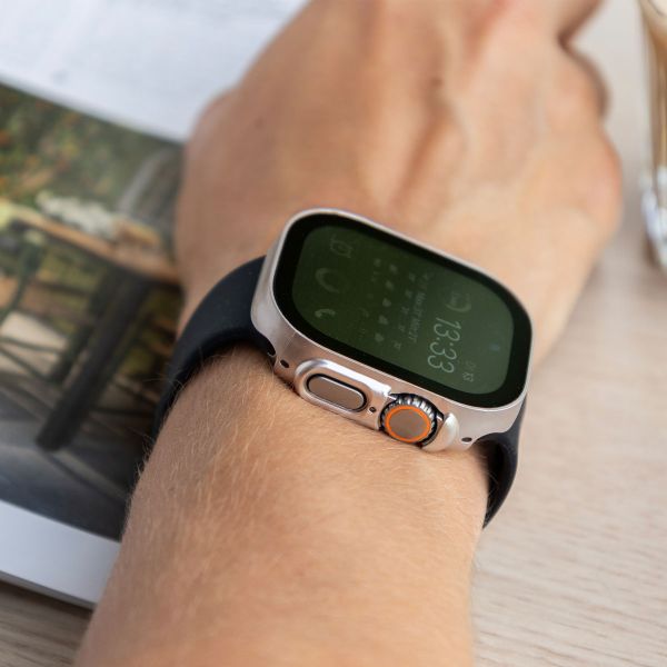 imoshion Coque rigide à couverture complète Apple Watch Ultra / Ultra 2 / Ultra 3 - 49 mm - Lumière stellaire