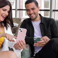 Accezz Coque Liquid Silicone avec MagSafe Apple iPhone 15 - Cooper Green