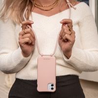 imoshion Coque de couleur avec cordon amovible Apple iPhone 11 - Rose