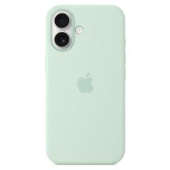 Apple Coque en silicone MagSafe iPhone 16 - Aquamarine