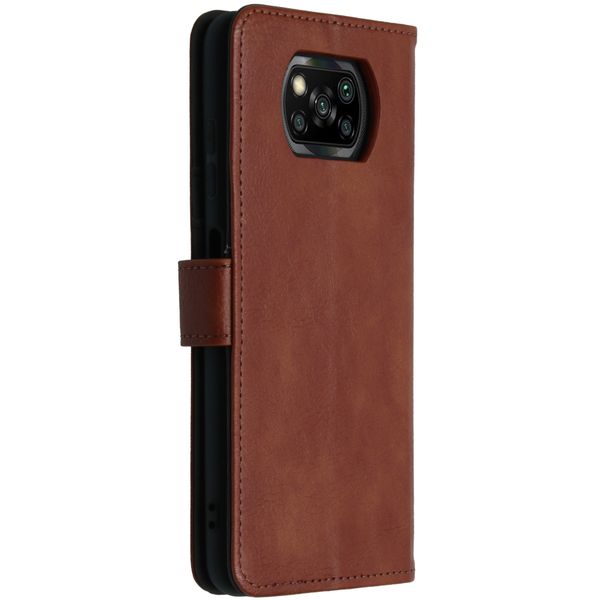 imoshion Étui de télephone portefeuille de luxe Xiaomi Poco X3 (Pro) - Marron