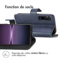 imoshion Étui de télephone portefeuille Sony Xperia 1 V - Bleu foncé
