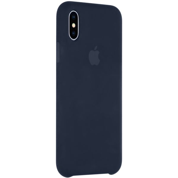 Apple Coque en silicone Apple iPhone X - Midnight Blue
