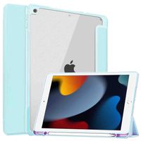 imoshion Coque tablette rigide Trifold Apple iPad 9 (2021) 10.2 pouces / iPad 8 (2020) 10.2 pouces / iPad 7 (2019) 10.2 pouces - Bleu clair