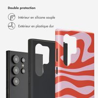 Selencia Coque arrière Vivid Samsung Galaxy S24 Ultra - Dream Swirl Pink