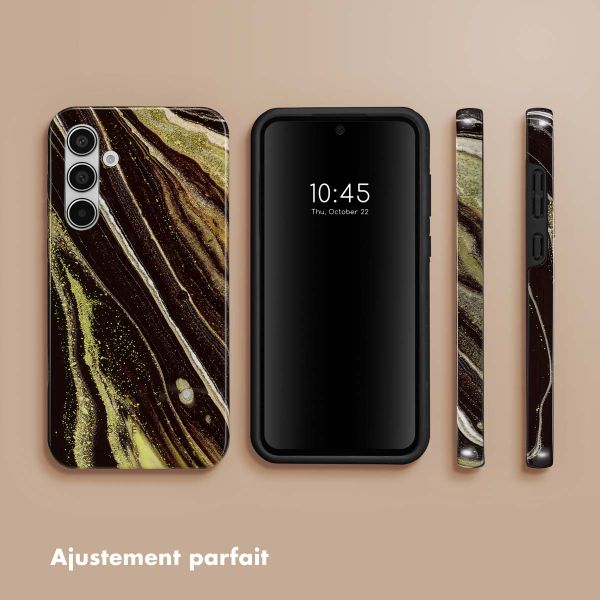 Selencia Coque arrière Vivid Samsung Galaxy A55 - Chic Marble