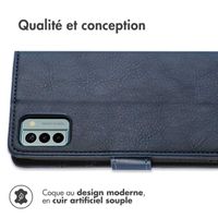 imoshion Étui de téléphone portefeuille Luxe Nokia G22 - Bleu foncé