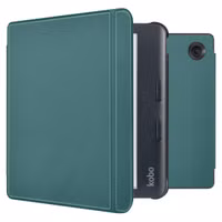 imoshion Étui de liseuse portefeuille Slim Hard Kobo Libra Colour - Vert foncé