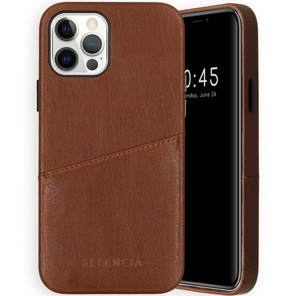 Selencia Coque arrière en cuir végétalien Vayu iPhone 12 (Pro)