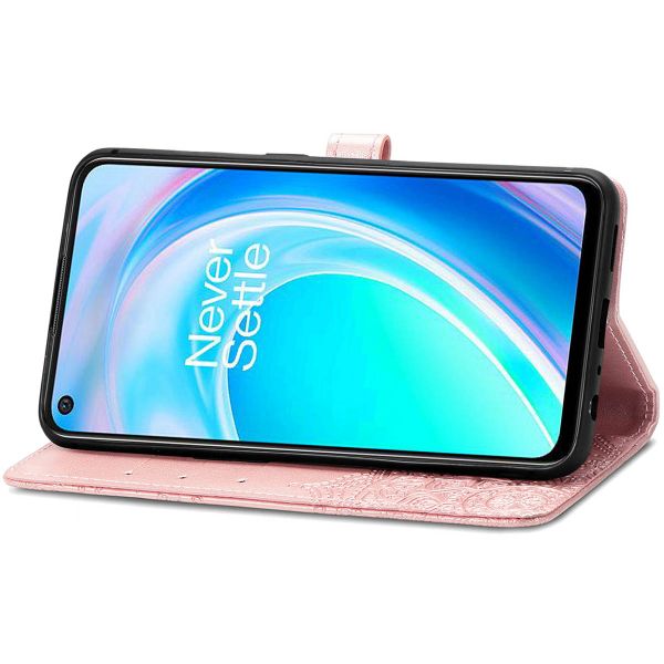 imoshion Etui de téléphone portefeuille Mandala OnePlus Nord CE 2 Lite 5G - Rose Dorée