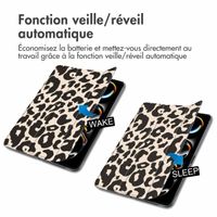 imoshion Coque tablette Design Trifold Apple iPad Pro 11 (2024) M4 - Leopard