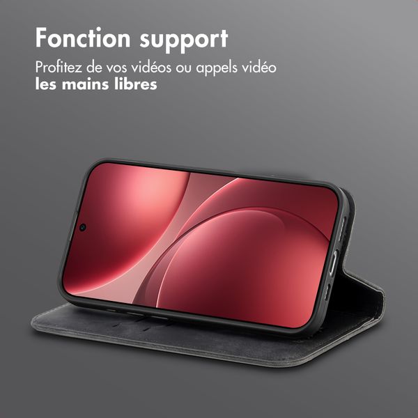 imoshion Étui de téléphone portefeuille Slim Oppo Find X9 - Noir