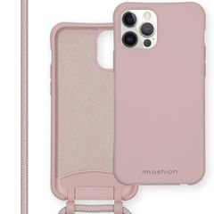 imoshion Coque de couleur avec cordon amovible Apple iPhone 12 (Pro) - Rose