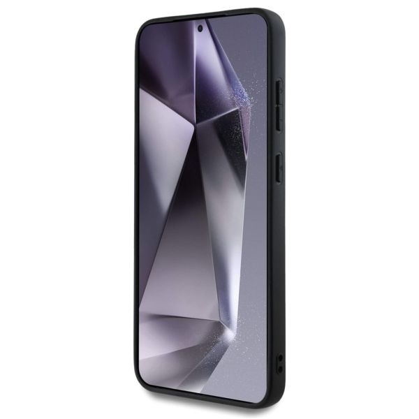 Guess Coque 4G Metal Logo Glitter Samsung Galaxy S25 Plus - Noir