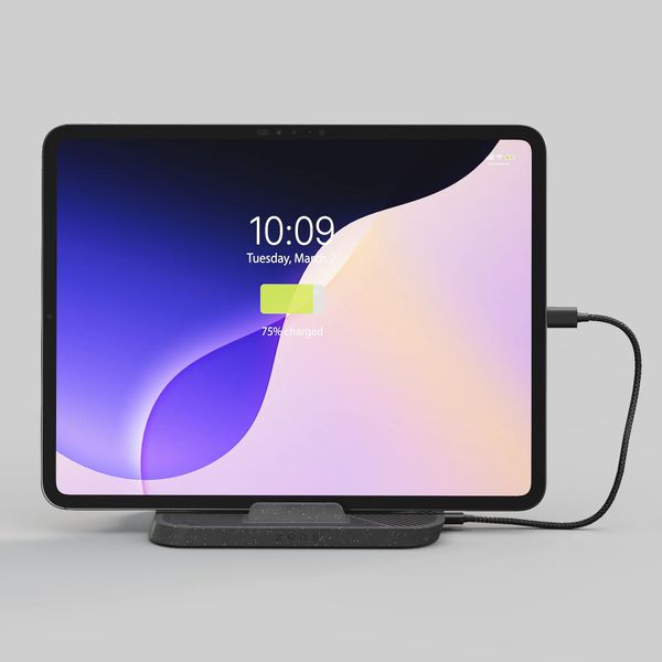 Zens Support de charge pour iPad ou Apple MacBook - 60 Watt - Plastique recyclé