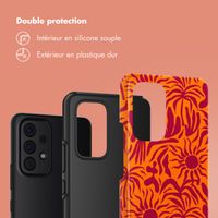 Selencia Coque arrière Vivid Samsung Galaxy A53 - Tropical Vibes Apricot