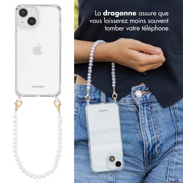 imoshion Coque avec cordons de téléphone Apple iPhone 13 - Perles