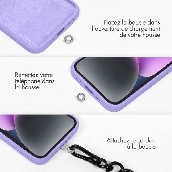 imoshion ﻿Cordon de téléphone universel taille unique - 10 mm d'épaisseur - Lilac