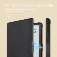 imoshion Étui de liseuse portefeuille Slim Soft Pocketbook Touch Lux 5 / HD 3 / Basic Lux 4 / Vivlio Lux 5 - Noir