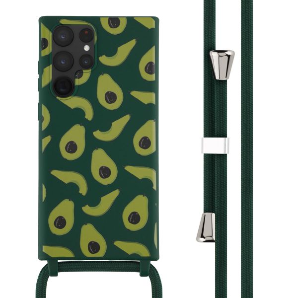 imoshion Coque design en silicone avec cordon Samsung Galaxy S22 Ultra - Avocado Green