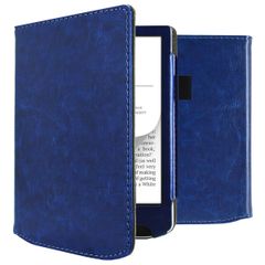 imoshion Étui de liseuse portefeuille en cuir végan Pocketbook Verse / Verse Lite / Verse Pro / Verse Pro Color / Vivlio Light / Light HD- Bleu foncé