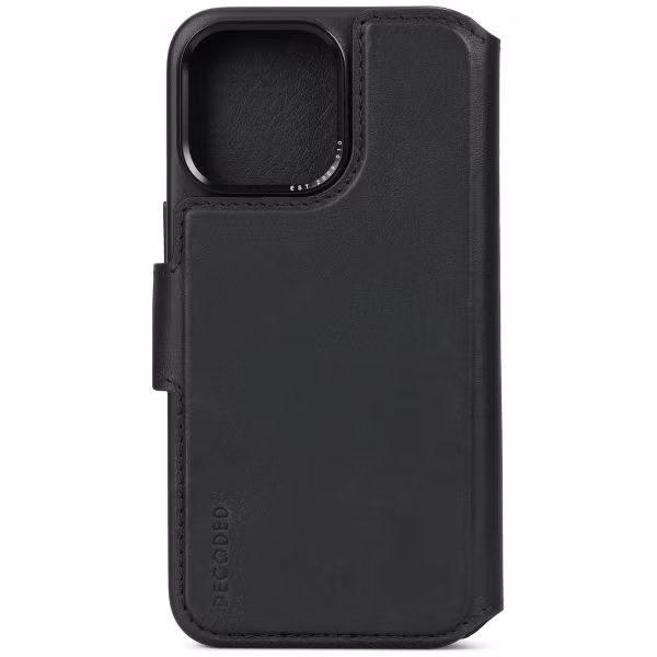 Decoded Portefeuille détachable 2 en 1 en cuir Apple iPhone 15 Pro Max - Noir