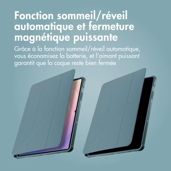 imoshion Coque tablette Origami Samsung Galaxy Tab S9 11.0 pouces / S10 Lite / S10 FE / S9 FE 10.9 pouces - Vert foncé