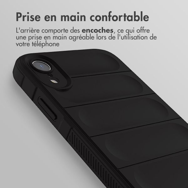 imoshion Coque arrière EasyGrip iPhone Xr - Noir