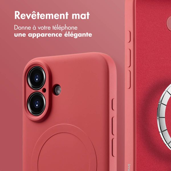 imoshion Coque Couleur avec MagSafe Apple iPhone 16 - Dusty Rose