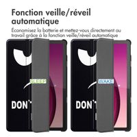 imoshion Coque tablette Trifold Lenovo Tab M10 5G - Don't touch