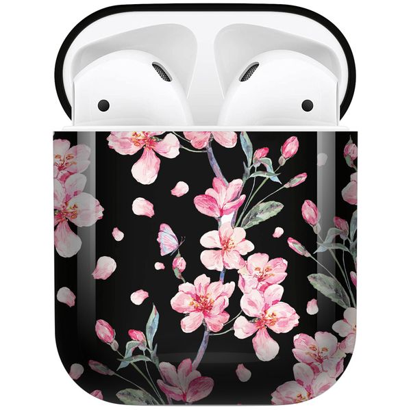 imoshion Coque Hardcover Design AirPods 1 / 2 - Blossom Watercolor Black