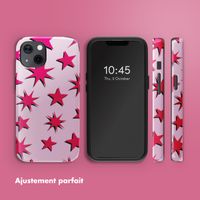 Selencia Coque arrière Vivid avec MagSafe Apple iPhone 13 - Stars Rubine Red Light Pink