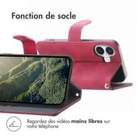 imoshion Etui de télephone portefeuille avec cordon Apple iPhone 16 - Rouge