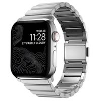 Nomad Bracelet à maillons magnétiques en acier Apple Watch Series 1 á 10 / SE / Ultra (2) (44/45/46/49 mm) - Argent