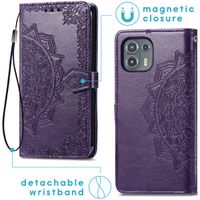 imoshion Etui de téléphone portefeuille Mandala Motorola Moto Edge 20 Lite - Violet