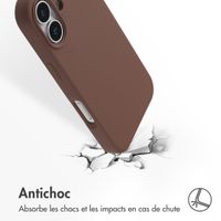 Accezz Coque Liquid Silicone avec MagSafe Apple iPhone 17 - New Tea Brown