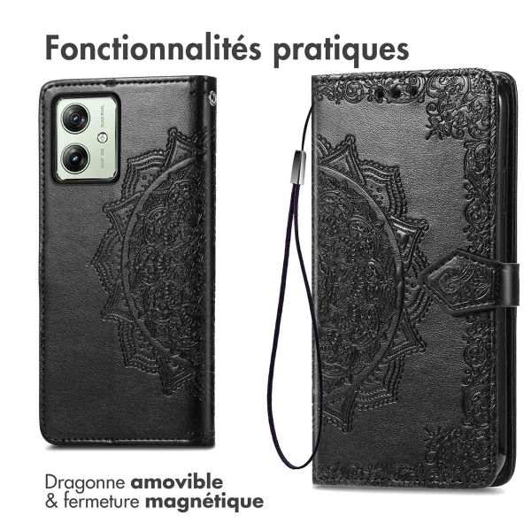 imoshion Etui de télephone Mandala Motorola Moto G54 - Noir