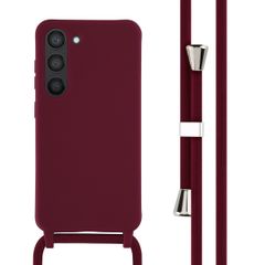 imoshion Coque en silicone avec cordon Samsung Galaxy S23 - Rouge foncé