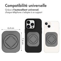 Accezz EasyLock Support de téléphone pour vélo - Avec coque iPhone 15 Pro - Aluminium - Rotation à 360 degrés - Noir