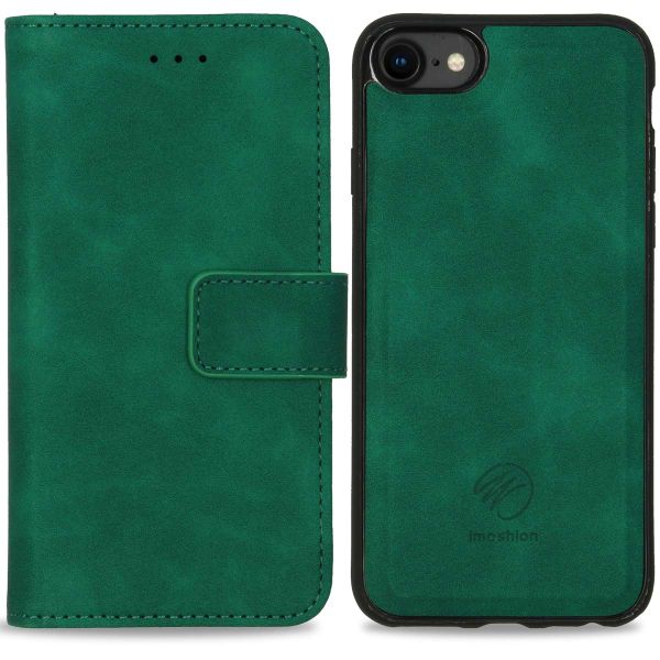 imoshion Etui de téléphone de type portefeuille 2-en-1 iPhone SE (2022 / 2020) / 8 / 7 / 6(s) - Vert foncé