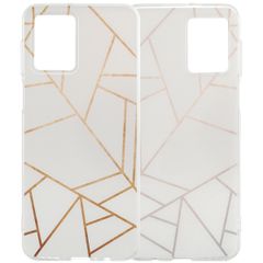 imoshion Coque Design Motorola Moto G54 - White Graphic