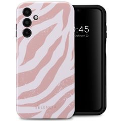 Selencia Coque arrière Vivid Samsung Galaxy A15 (5G/4G) - Colorful Zebra Old Pink