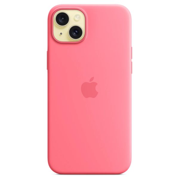 Apple Coque en silicone MagSafe iPhone 15 Plus - Rose