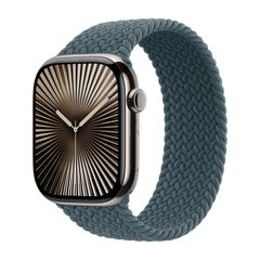 Apple Bracelet Solo tressé Apple Watch | 44/45/46/49 mm - Taille 0 - Lake Green