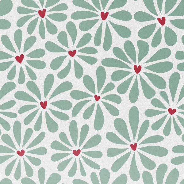 imoshion Coque Design Samsung Galaxy S23 - Bloom Love Sage Green