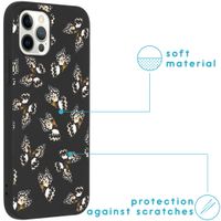 imoshion Coque Design iPhone 12 (Pro) - Papillon - Noir / Blanc