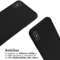 imoshion ﻿Coque en silicone avec cordon Apple iPhone X / Xs - Noir